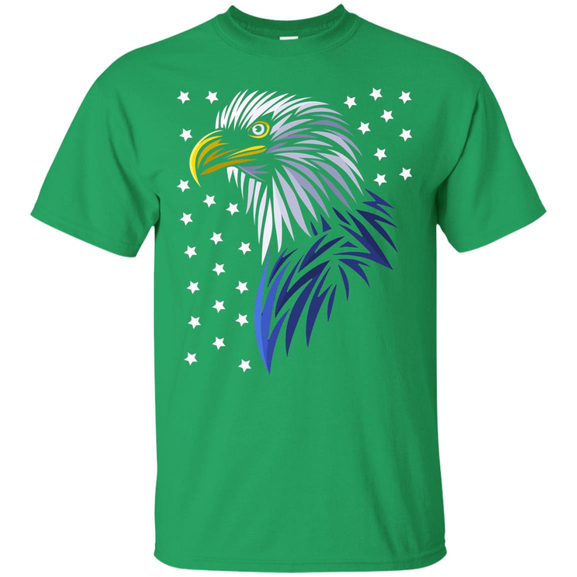 Usa Eagle Flag Stars T-shirt Tribal Style T-shirt Irish Green