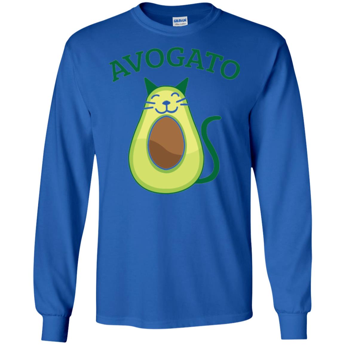 Avogato Avocado Cat Kitty Funny Meow T-shirt Royal