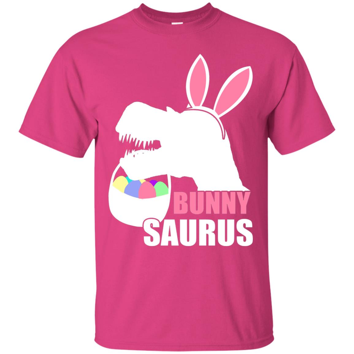 Bunnysaurus Easter Dinosaur Lover Shirt Heliconia