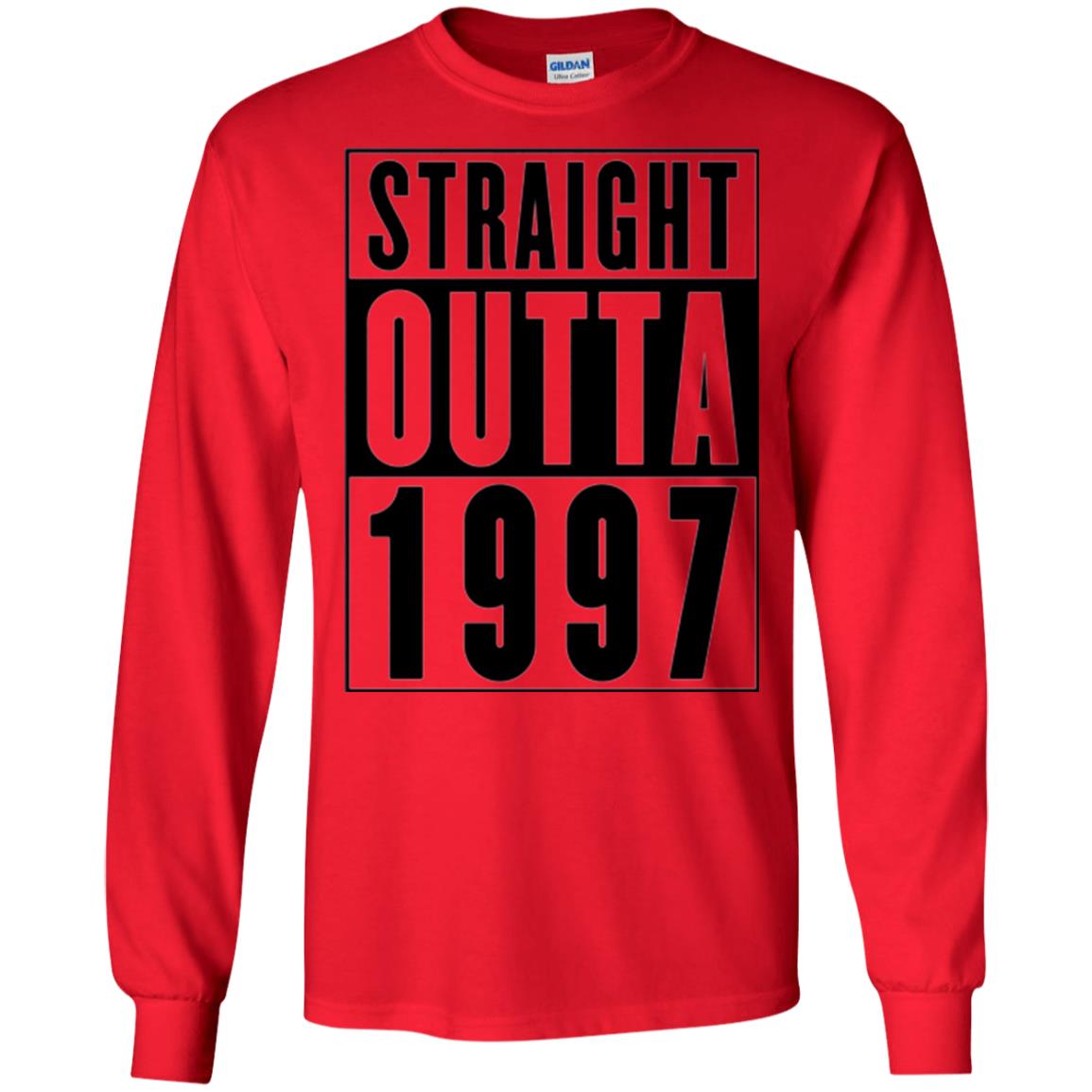 Straight Outta 1997 Cool 21st Birthday T-shirt Red