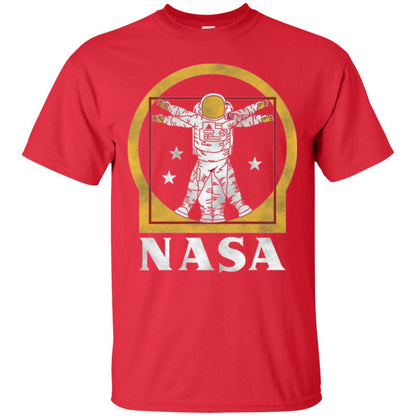 Vitruvian Astronaut T-shirt Red