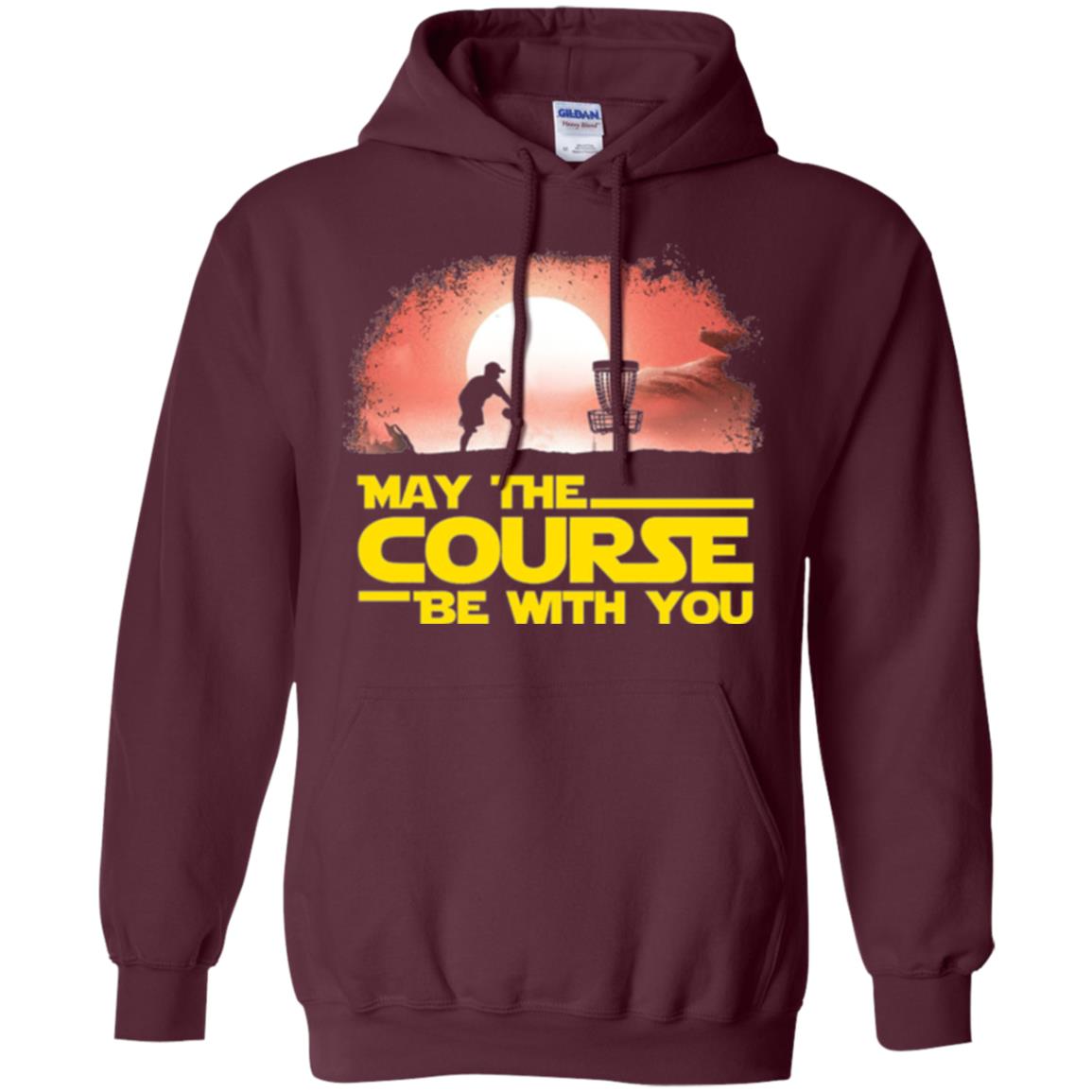 May The Course Be With You T-shirt Maroon
