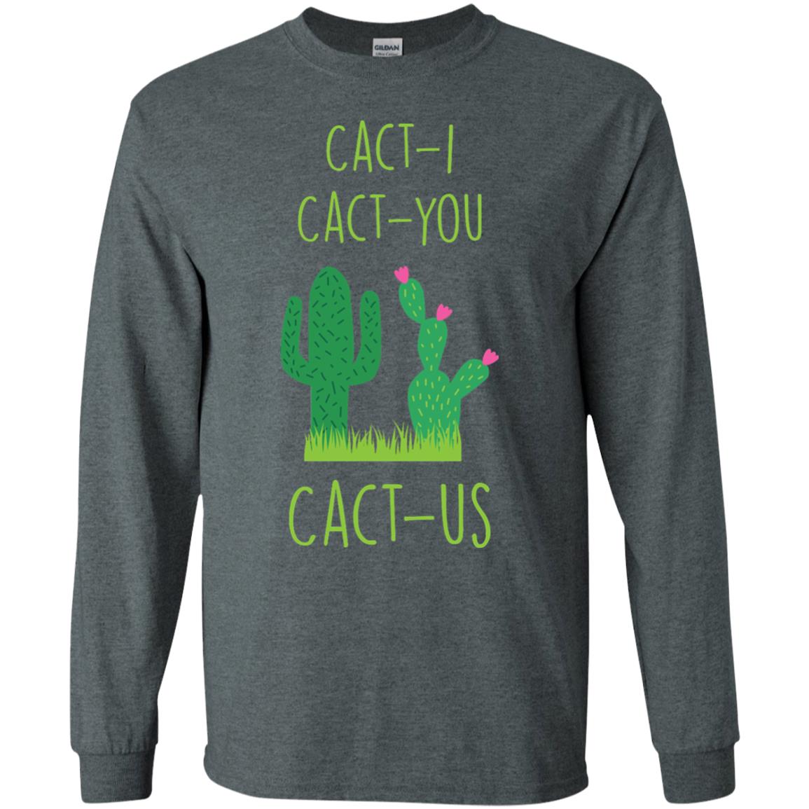 Funny Cactus Shirt Cact-i Cact-us Spring Desert Cactus Dark Heather