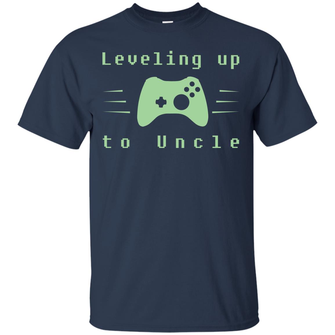 Leveling Up To Uncle Gaming Family Shirt Navy