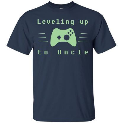 Leveling Up To Uncle Gaming Family Shirt Navy