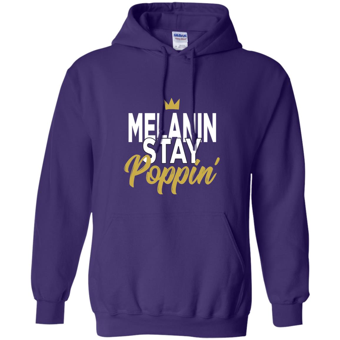 Melanin Stay Poppin Melanin Rich Drippin Melanin T-shirt Purple