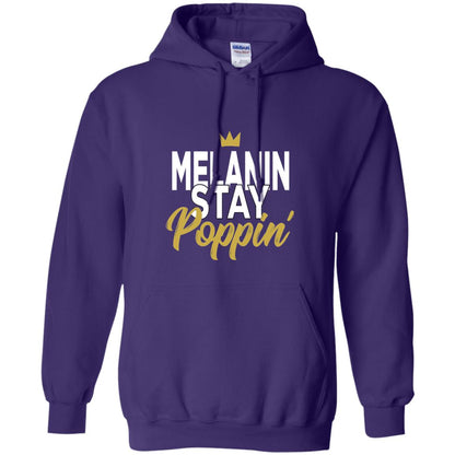 Melanin Stay Poppin Melanin Rich Drippin Melanin T-shirt Purple