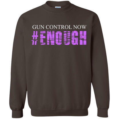 Anti Gun T-shirt Gun Control Now Enough Dark Chocolate