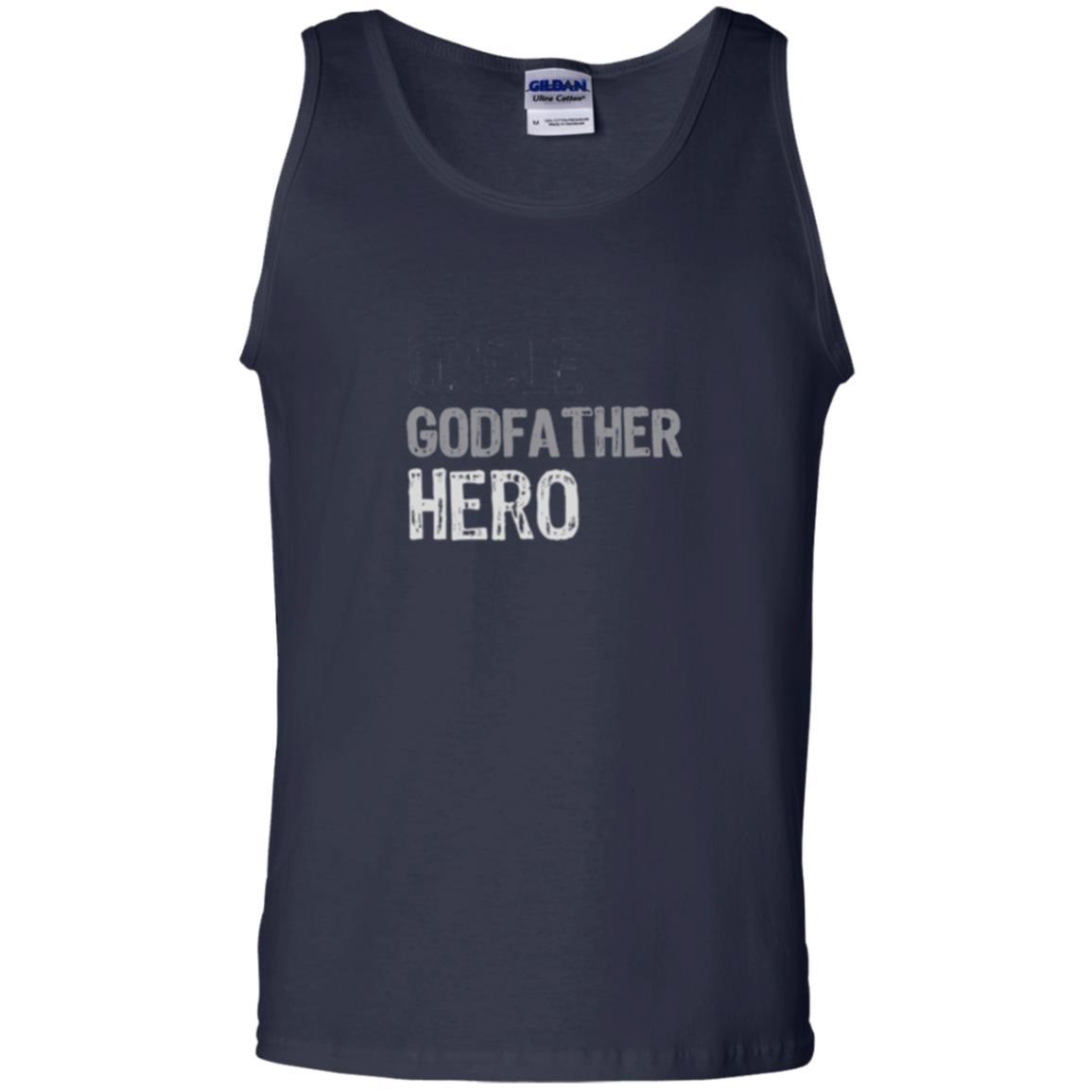 Daddy T-shirt Uncle Godfather Hero T-shirt Navy