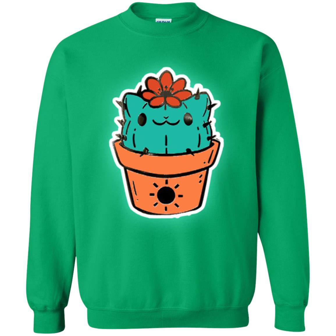 Cat Lover T-shirt Cactus Dog Catcus Irish Green