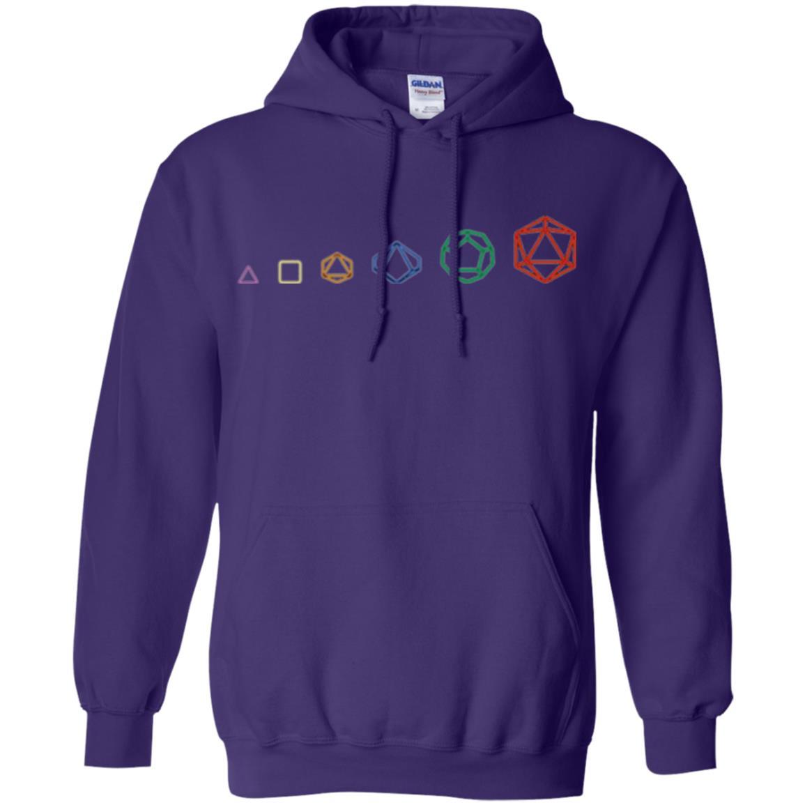 Gamer T-shirt D20 Dice Evolution Role T-shirt Purple