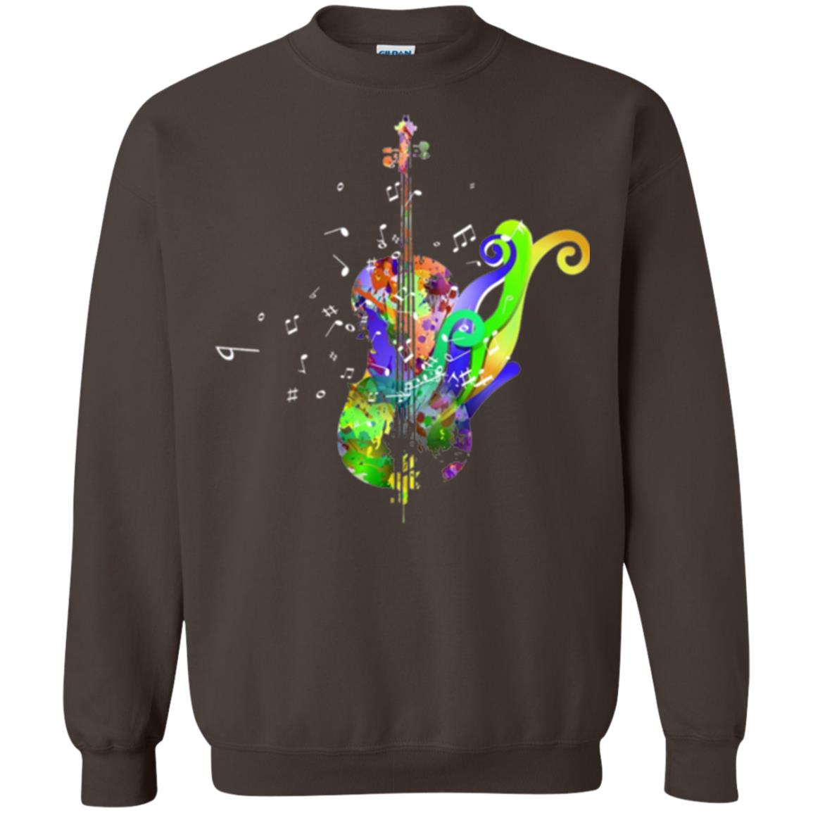Violin Musical Artist Music T-shirt Dark Chocolate