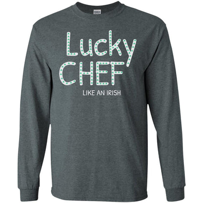 Lucky Chef Like An Irish Shamrock Saint Patrick's Day T-shirt Dark Heather