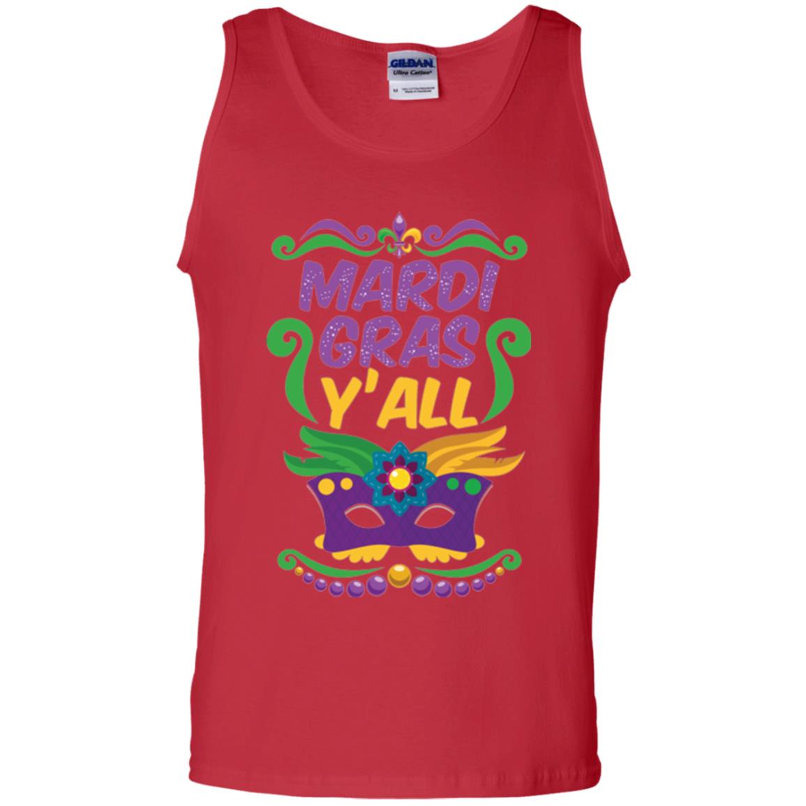 Mardi Gras T Shirt Mardi Gras Y_all T-shirt Red