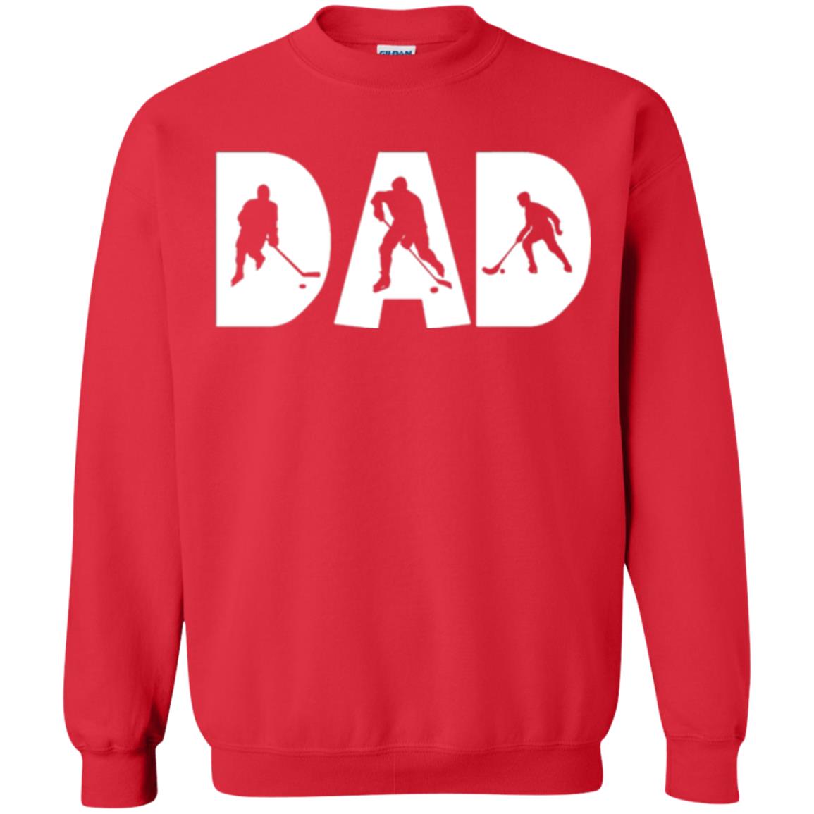 Daddy T-shirt Hockey Lover Red