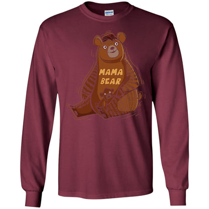 First Time Mothers Day Shirts Mama Bear Maroon