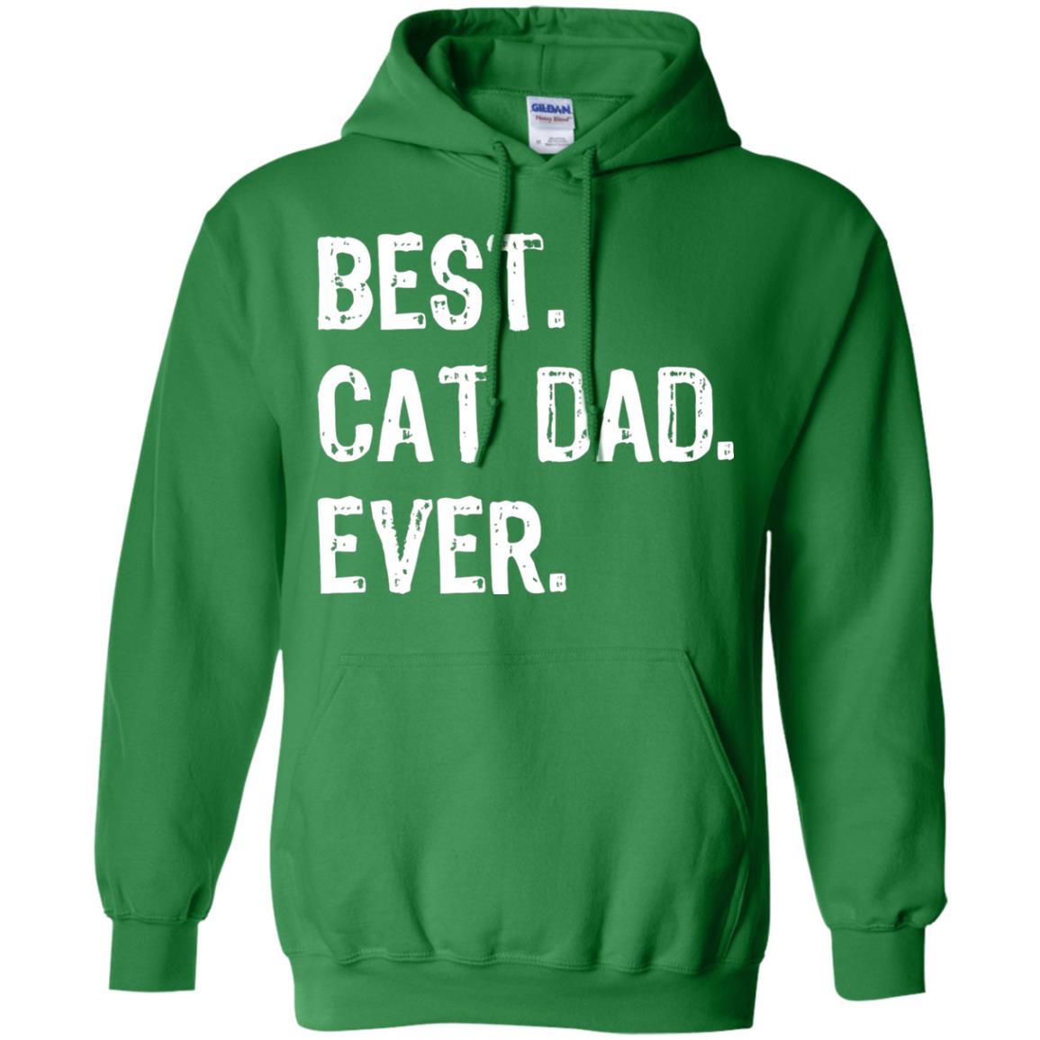 Cat Lover T-shirt Best Cat Dad Ever Irish Green