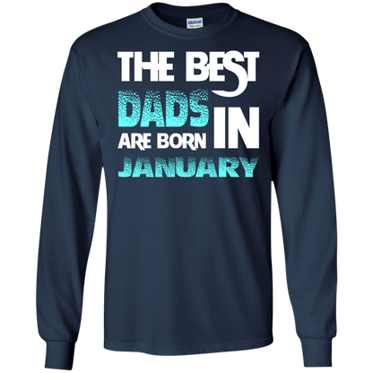 Daddy T-shirt The Best Dads Are Born In January Navy