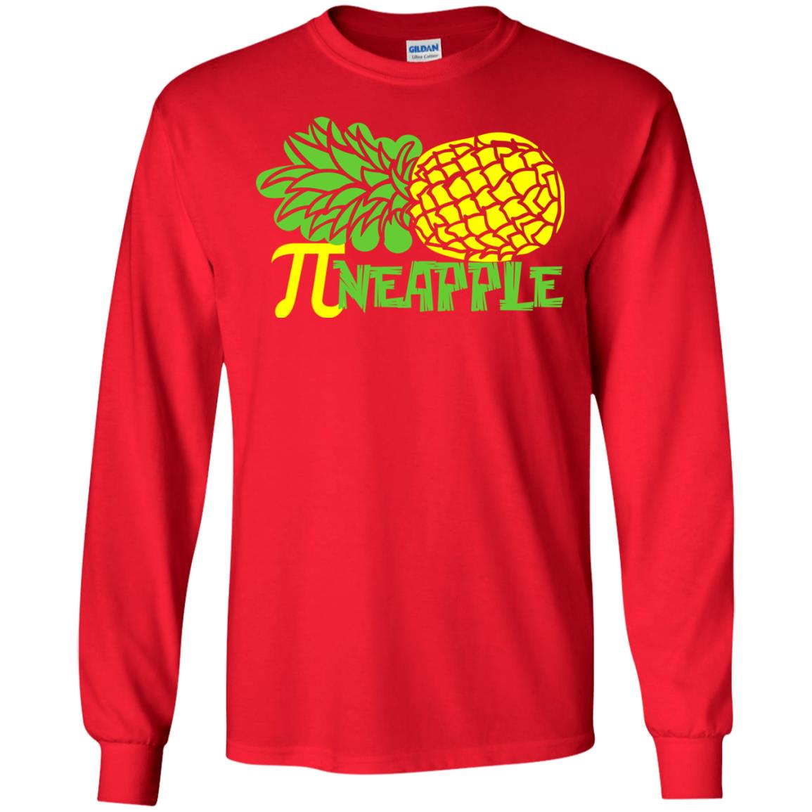 Cool Pineapple Gift Shirt For Pi Day Red