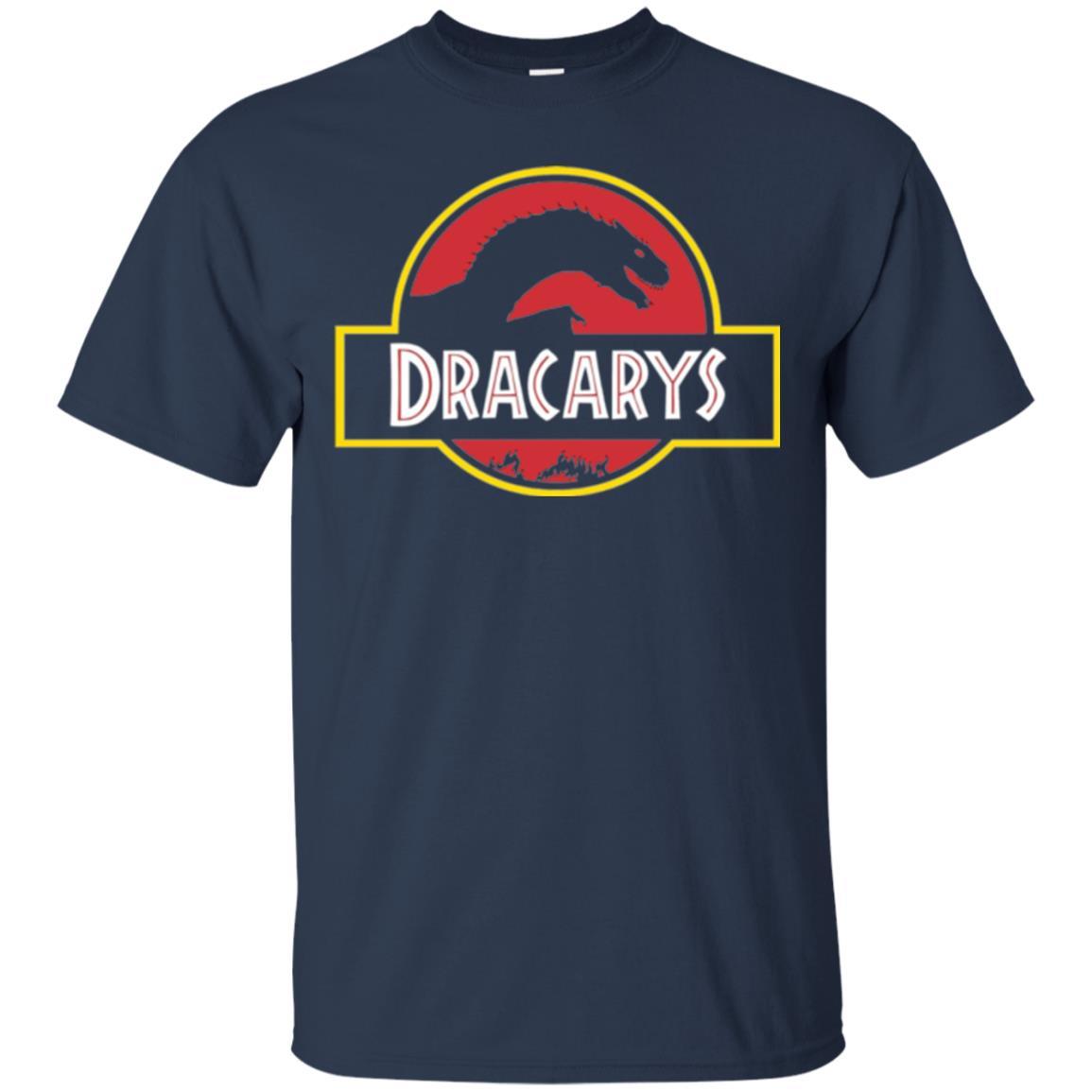 Dinosaur T-shirt Dracarys Dragon Parody Navy