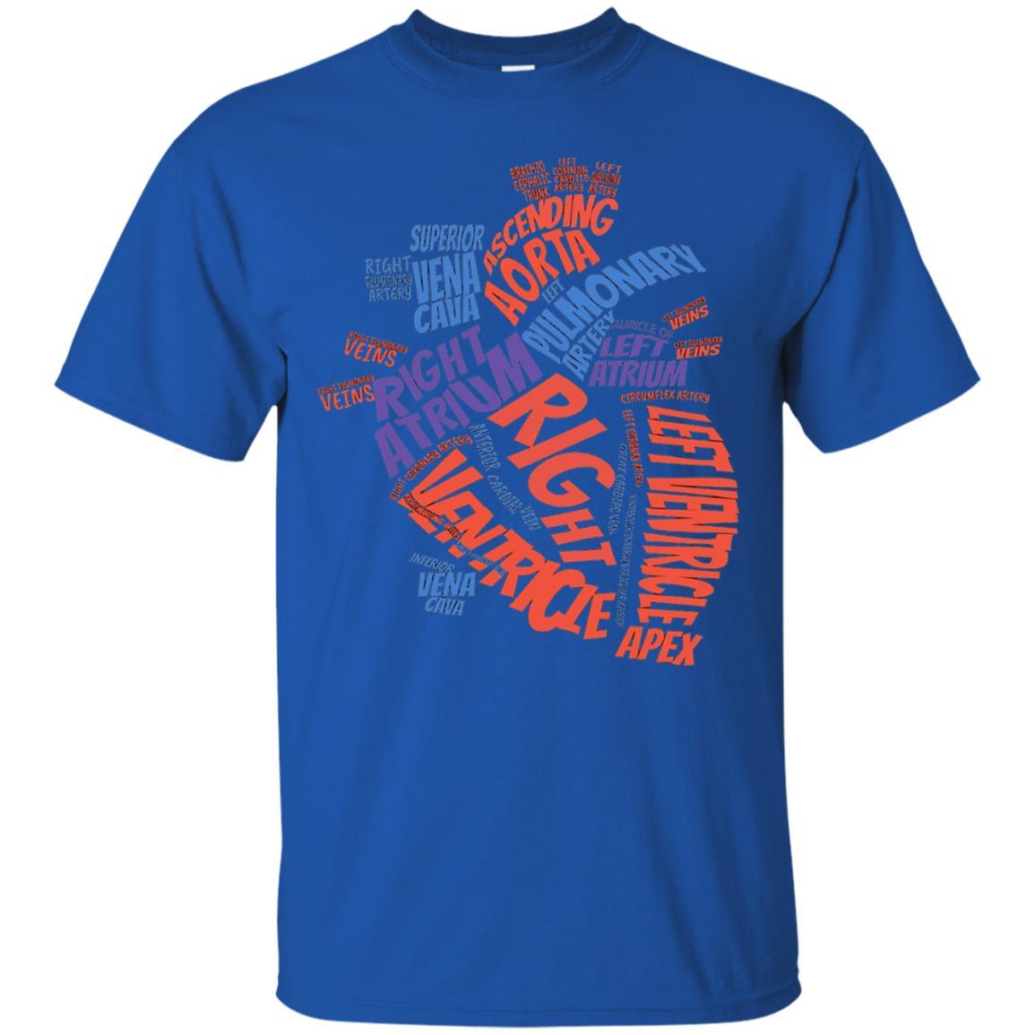 Anatomical Heart T-shirt Royal
