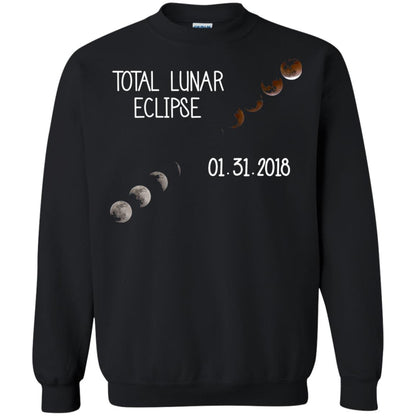 Total Lunar Eclipse 01-31-2018 Celebration Shirt Black