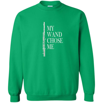 Flute Lover T-shirt My Wand Chose Me Irish Green