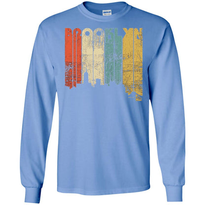 Brooklyn City New York State Vintage T-shirt Carolina Blue