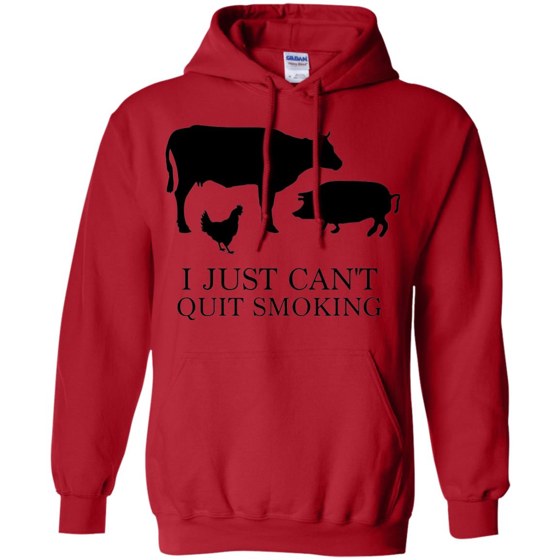 I Just Cant Quit Smoking Bar-b-que Hot And Smokey Shirt Red