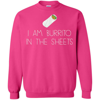 Burrito T-shirt I Am A Burrito In The Sheets Swaddling Heliconia