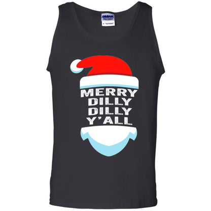 Christmas T-shirt Dilly Dilly Yall Santa Hat Christmas T-shirt Black