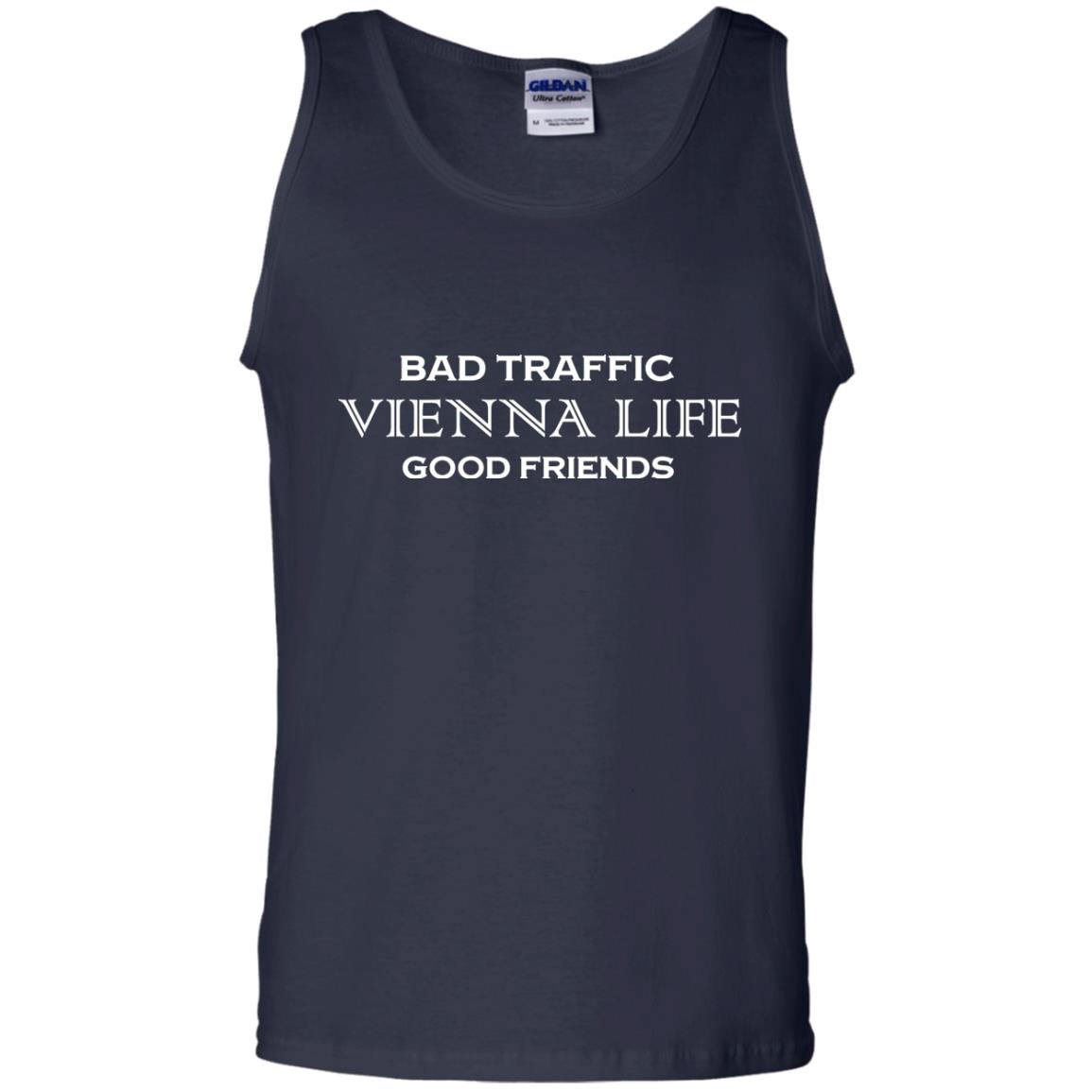 Bad Traffic Vienna Life Good Friends Shirt Navy