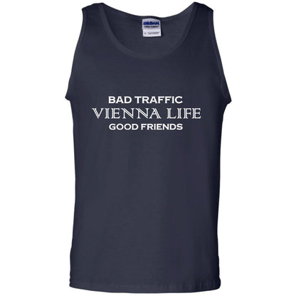 Bad Traffic Vienna Life Good Friends Shirt Navy