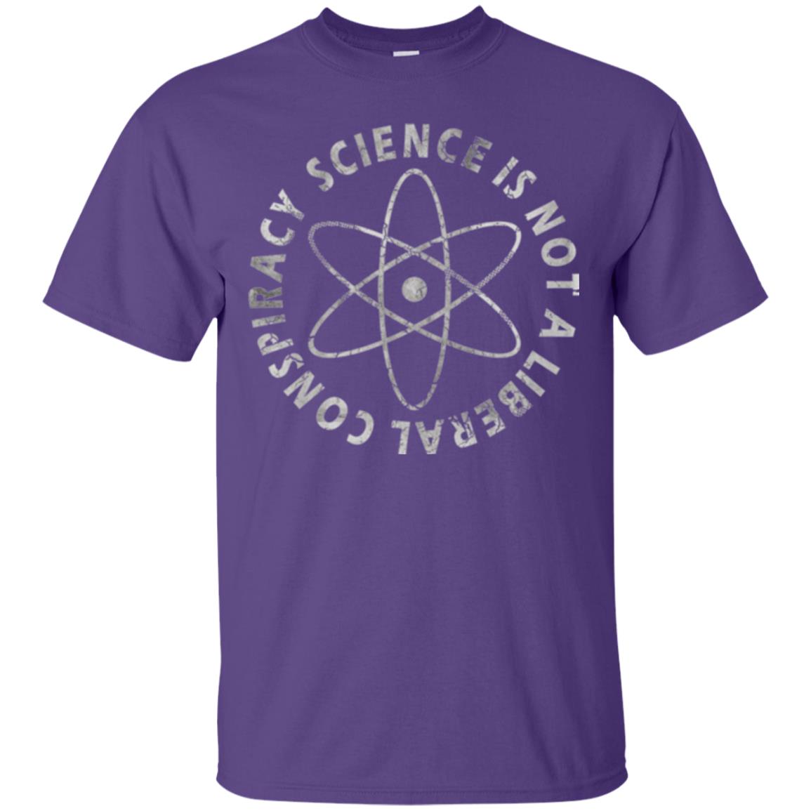 Scientist T-shirt Science Is Not A Liberal Conspiracy Purple