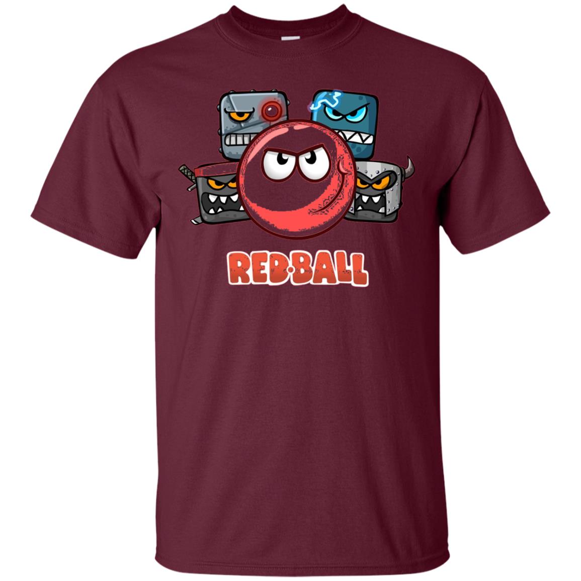 Red Ball 4 The Crew Game Lover T-shirt Maroon
