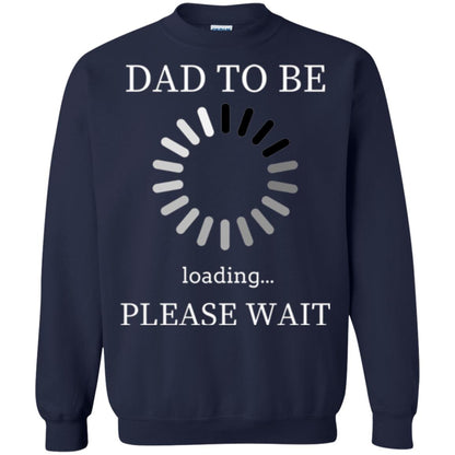 Funny Future Father T-shirt Dad Tobe Loading Please Wait Navy