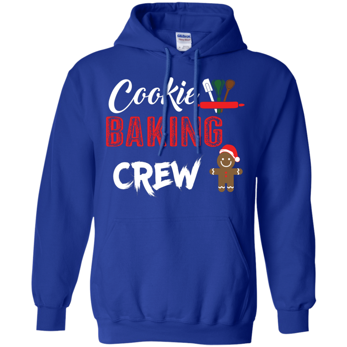 Christmas T-Shirt Cookie Baking Crew Royal