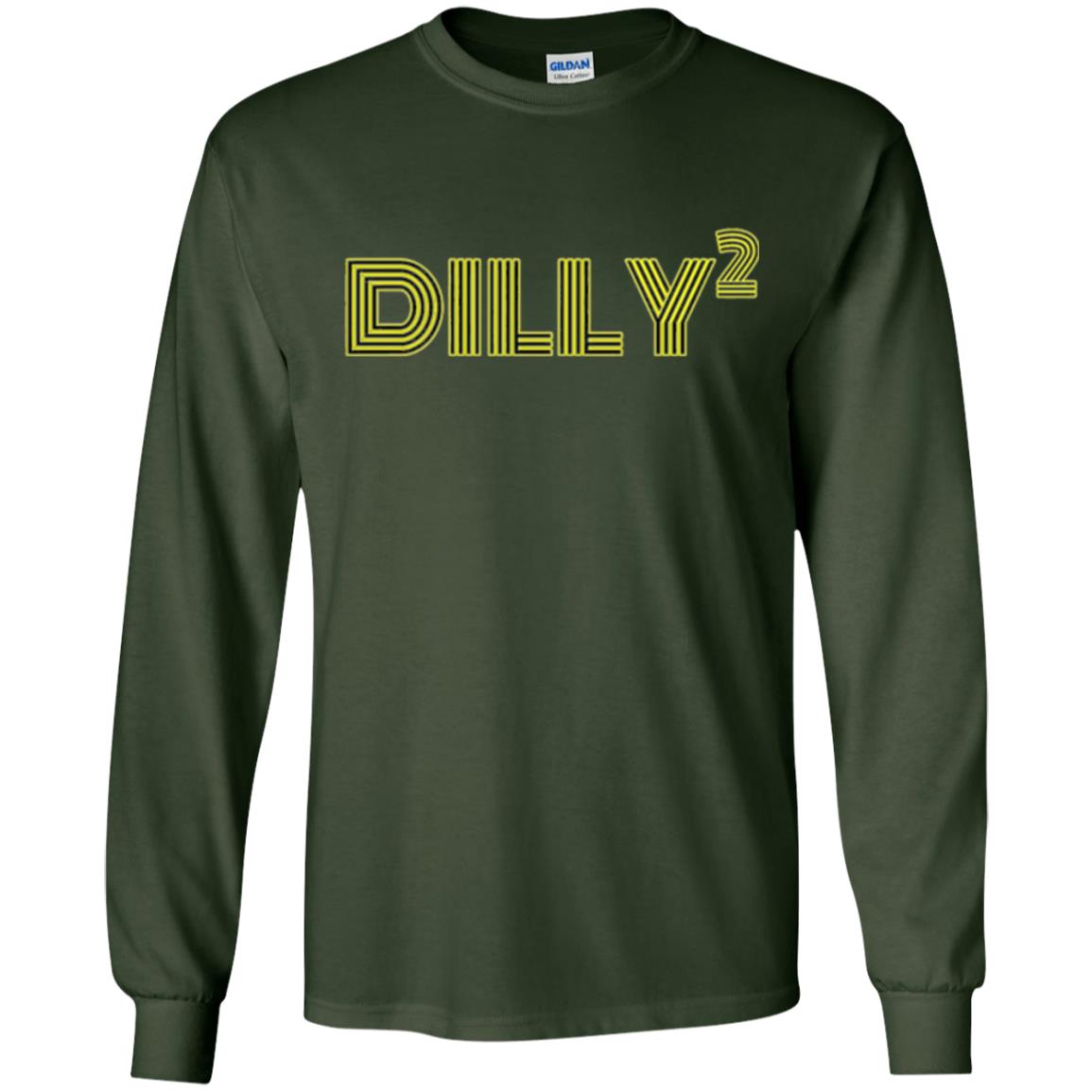 Christmas T-shirt Dilly Squared Forest Green