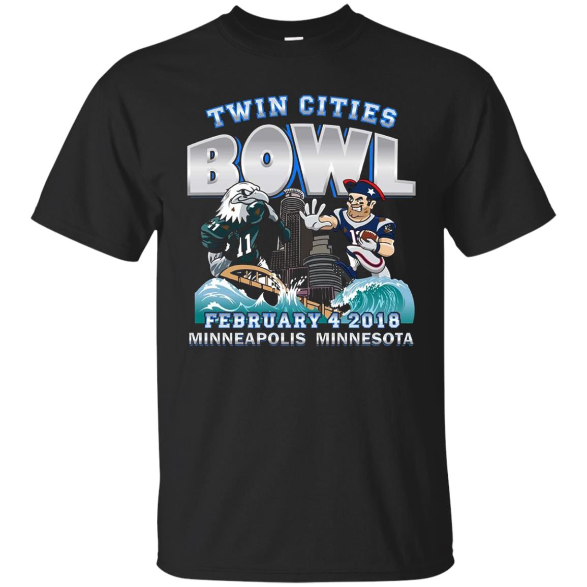 Football Lover T-shirt Twin Cities Bowl Black