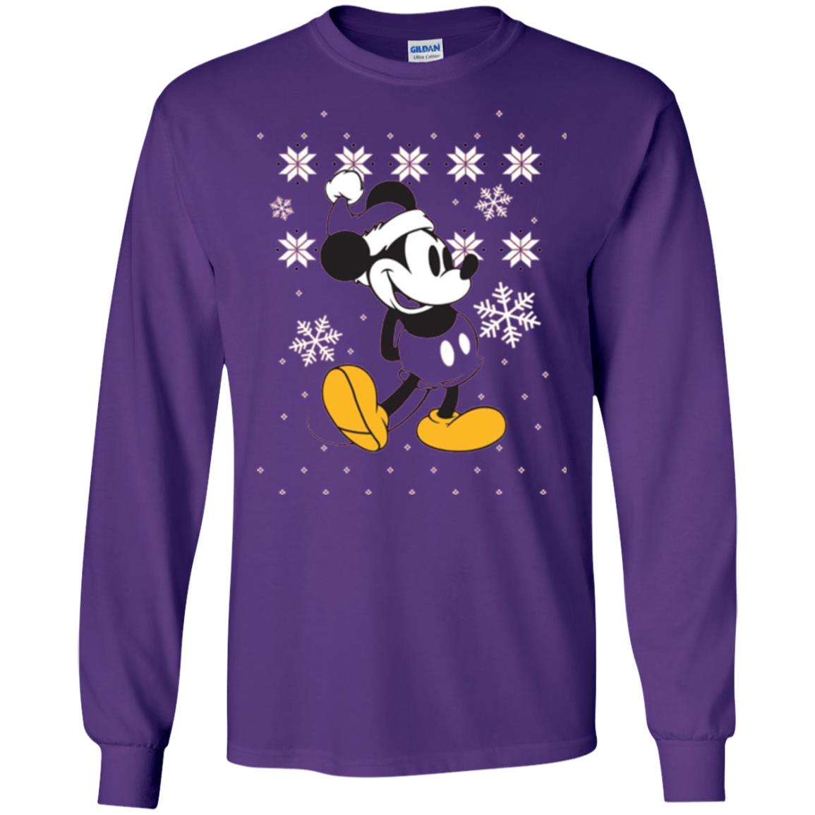 Christmas T-shirt Disney Mickey Mouse Purple