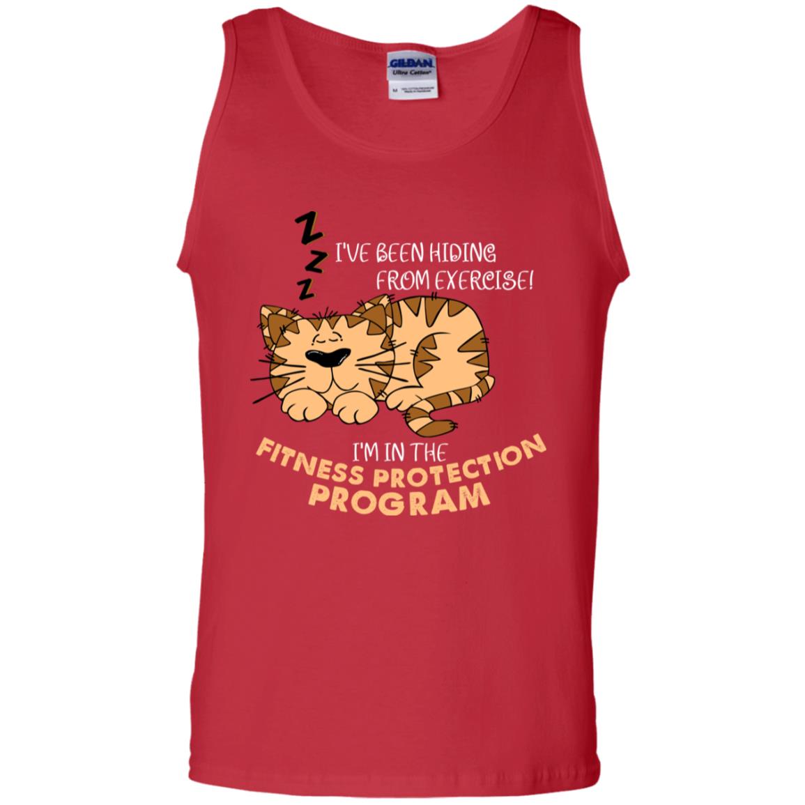 I've Been Hiding From Exercise! I'm In The Fitness Protection Program Shirt Red