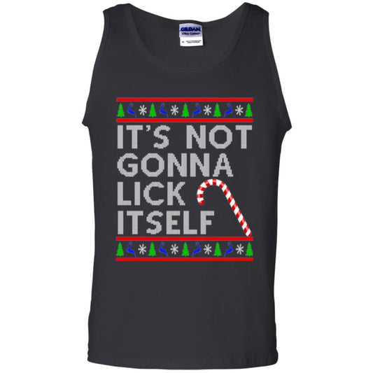 Christmas T-shirt It's Not Gonna Lick Itself Black