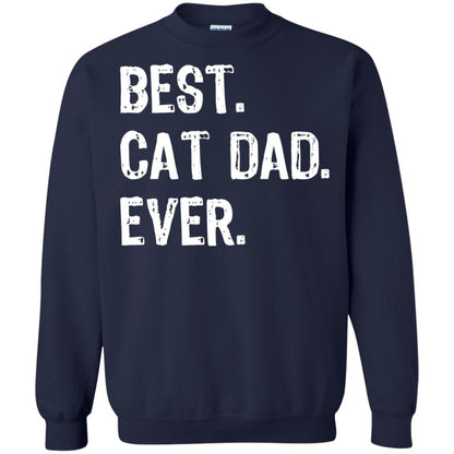 Cat Lover T-shirt Best Cat Dad Ever Navy