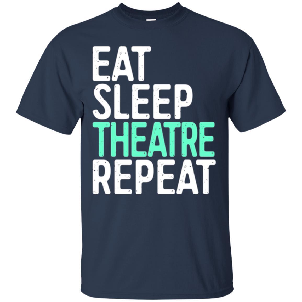 Actor T-shirt Eat Sleep Theatre Repeat T-shirt Navy