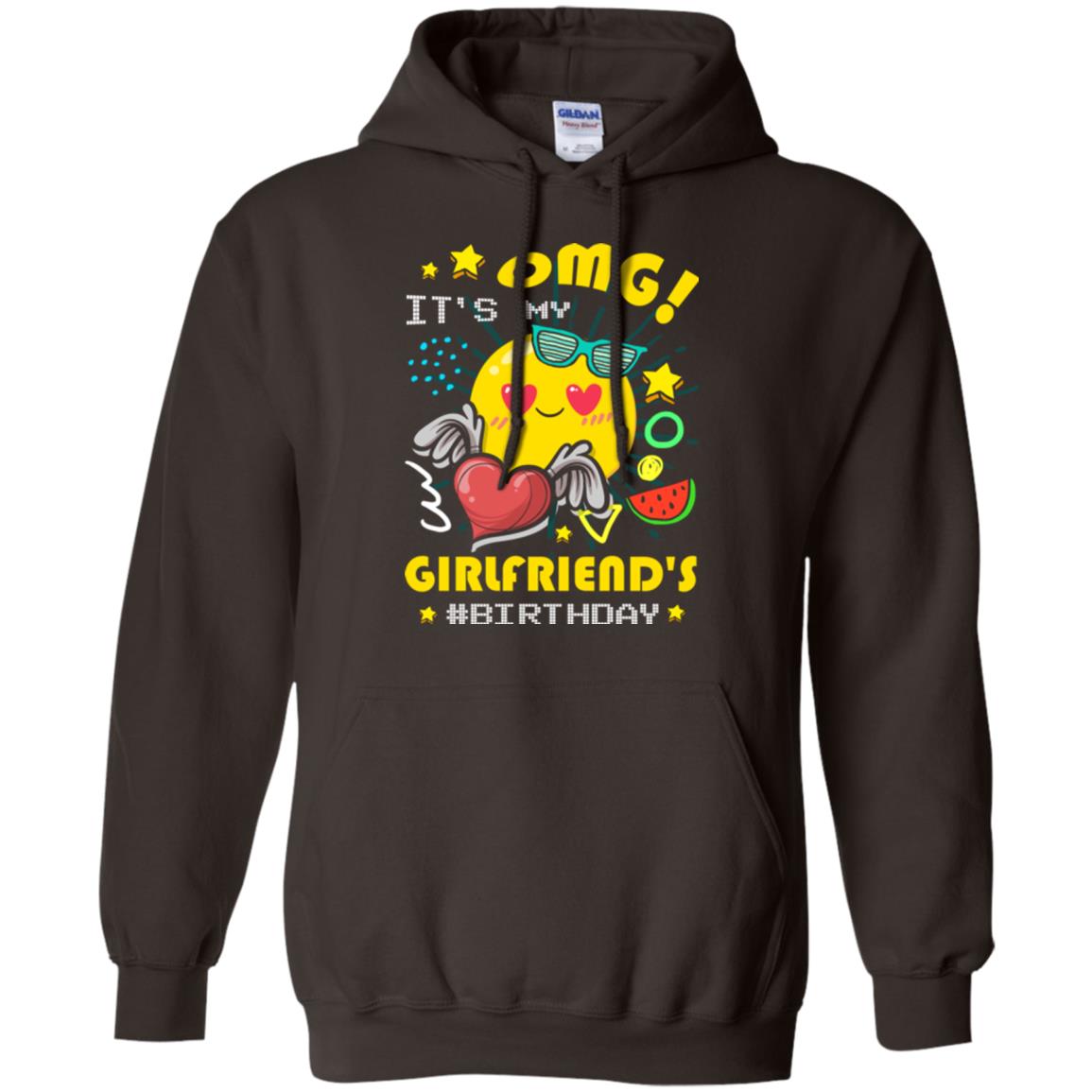 Boyfriend T-shirt Omg It's My Girlfriend's #birthday Dark Chocolate