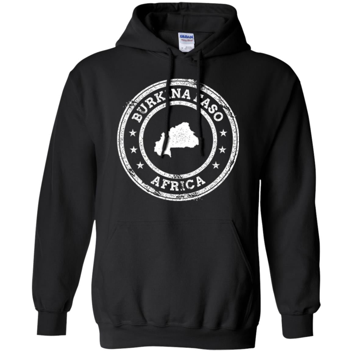 Burkina Faso Africa Passport Stamp T-shirt Black