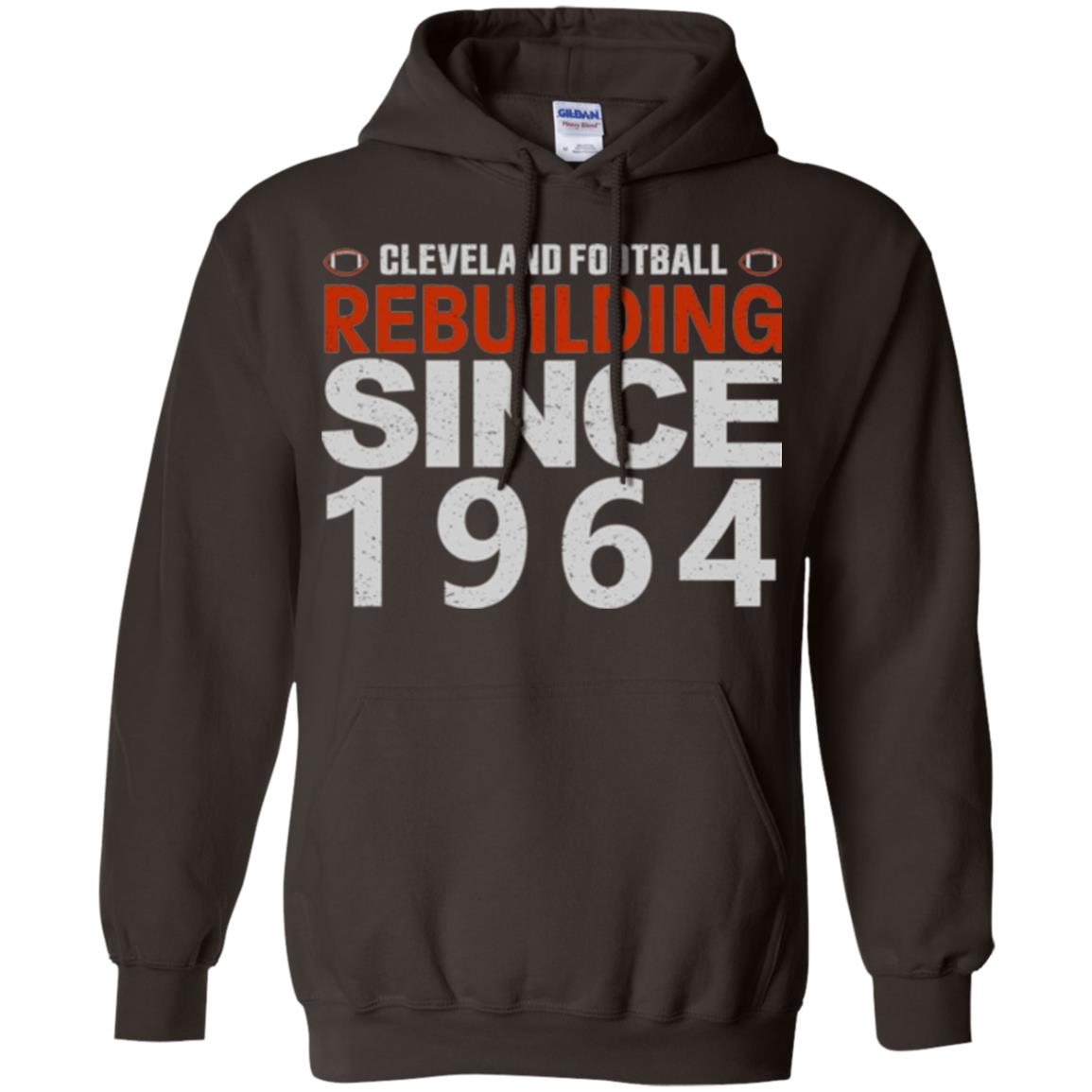 Football T-shirt Cleveland Football Rebuilding Since 1964 Dark Chocolate