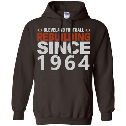 Football T-shirt Cleveland Football Rebuilding Since 1964 Dark Chocolate