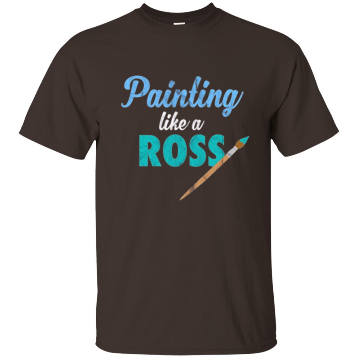 Painter T-shirt Painting Like A Ross Dark Chocolate