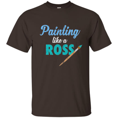 Painter T-shirt Painting Like A Ross Dark Chocolate